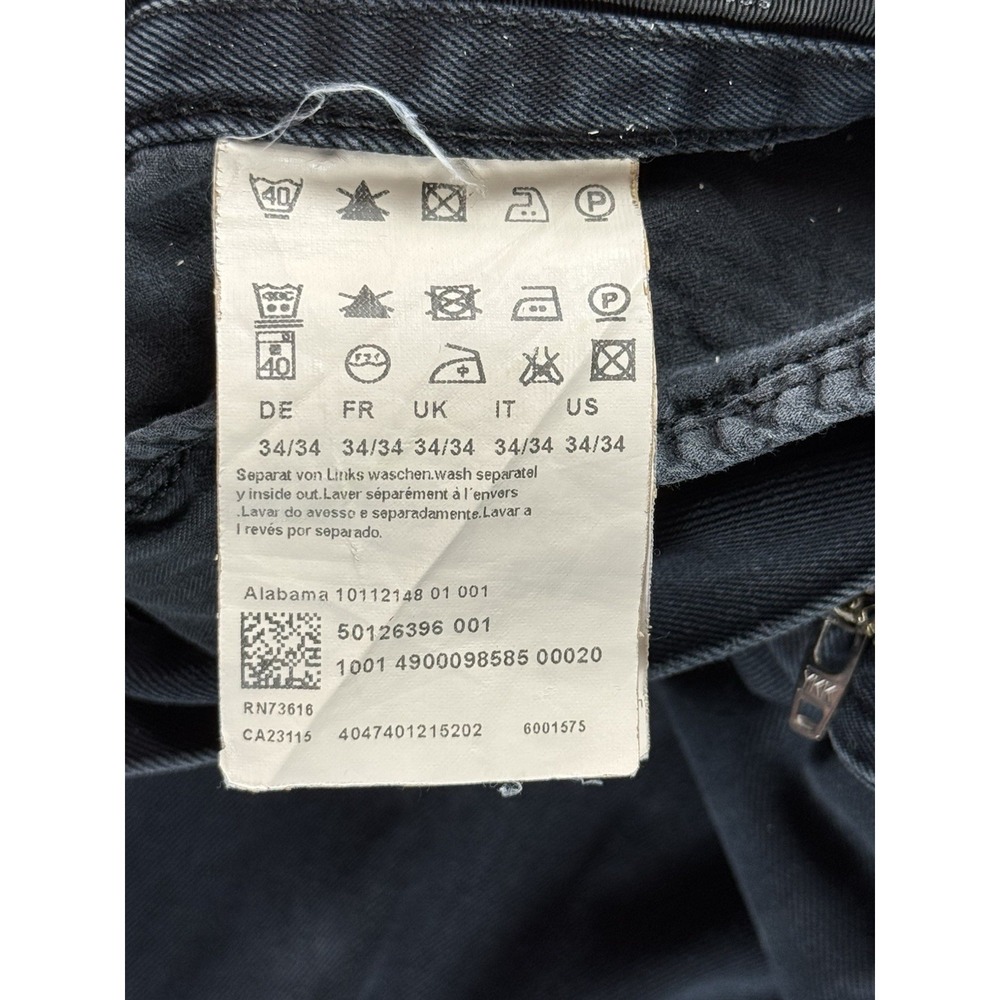 Boss Hugo Boss Men's Alabama Straight Leg Black Jeans - 34x34 - Picture 6 of 12